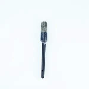 Brush For Wall Repair Yellow And Black Double Color Black Plastic Handle Paint Tool Brush Round Head Brush