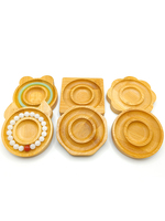 Plateau de présentation de bijoux en bambou et en bois, plat jetable moderne et écologique pour les bracelets, les bracelets et les perles.