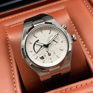 Reloj Automático de Acero Inoxidable con Doble Hora para Hombre, Esfera Blanca, Mecánico, con Reserva de Marcha, Novedad 2026 - Product Image 2