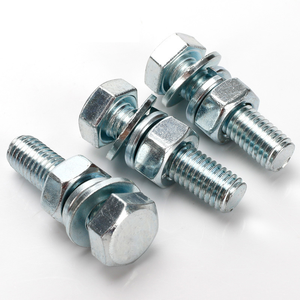 M10 chiều dài 40 mm mét thô mạ kẽm ASTM A194 Lớp <span class=keywords><strong>7</strong></span> ASTM A320 lớp L7 bu lông với đai ốc và máy giặt bằng thép nhẹ - Product Image 1