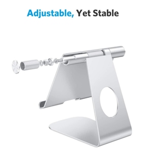 GREATYYT supporto per Tablet e telefono in alluminio regolabile per Desktop-portatile e pieghevole, compatibile con iPhone e <span class=keywords><strong>iPad</strong></span> - Product Image 3