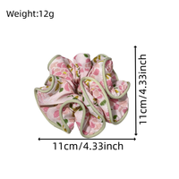 Scrunchie Rambut Motif Bunga Pecah Cetak Kain Desain Terbaru Laris Grosir, Aksesoris Rambut Elegan Manis untuk Wanita, Stok Pabrik Tersedia