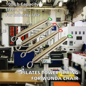 Resorte para Torre de Pilates, Accesorio para Silla Wunda y Uso Automotriz, Estilo Espiral, Acero Inoxidable, Capacidad de Carga de 100 lb, Modelo WH-1 - Product Image 2