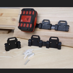 Soporte Modular para Baterías de Herramientas Eléctricas, Soporte de Pared para Almacenamiento de Baterías - Product Image 6