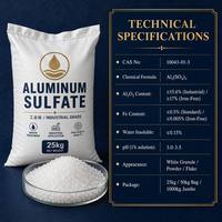 Sulfato de Polialuminio PAS de Fábrica China, Bolsa Jumbo de 25 kg y 1000 kg, Estándar de Exportación