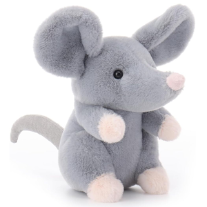 Juguete de Peluche de Ratón Tímido de Simulación, 100% Hecho a Mano, Suave y Adorable, Mini Muñeco de Peluche Seguro para Bebés - Product Image 1