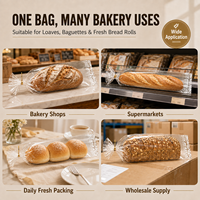 Sacs à baguettes en plastique certifiés FDA BRC, sacs à pain micro-perforés BOPP