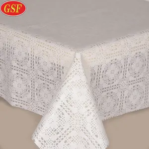 Rectangle shaped end table water proof decorative elegant table cloth