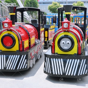 รถไฟขนาดใหญ่สำหรับเดินทางกลางแจ้งแบบไร้รางในสวนสนุก อุปกรณ์ความบันเทิงสำหรับรถไฟทัวร์ - Product Image 2