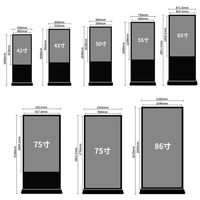 55-дюймовый тонкий цифровой напольный LCD-дисплей с Mini-LED подсветкой, цветовой гаммой Adobe RGB 98% и мультимедийным плеером