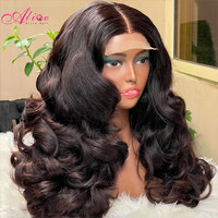 Peluca de Cabello Humano Vietnamita Virgen SDD, Rizos Voluminosos, Densidad 250%, Sin Pegamento, Lista para Usar, Encaje Frontal HD 13x6, Precortada y Predecolorida