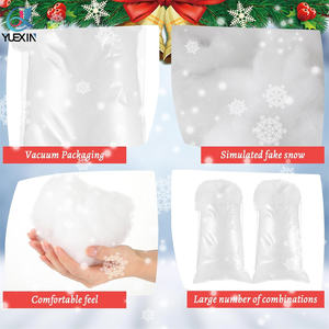 プレミアム人工ポリエステル雪綿毛繊維休日の装飾とクリスマスツリーの工芸品雪ふわふわ装飾繊維 - Product Image 4