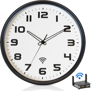 New Nhựa Trang Trí Quà Tặng Trắng <span class=keywords><strong>Wifi</strong></span> Đồng Hồ Treo Tường Tùy Chỉnh Hiện Đại Vòng Im Lặng Đồng Hồ Cho Phòng Khách - Product Image 1