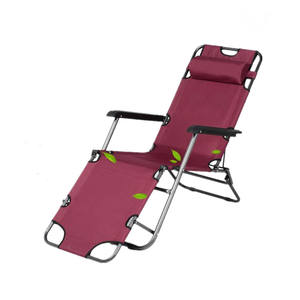Chaise longue de plage pliable en aluminium durable pour le jardin, le bureau, la terrasse, la pause déjeuner, la détente en plein air, chaise inclinable à gravité zéro - Product Image 1