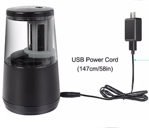 Bán Buôn Văn Phòng Màu Đen Pin USB Adapter Powered Nhanh Sharpen Điện Bút Chì Mài - Product Image 6
