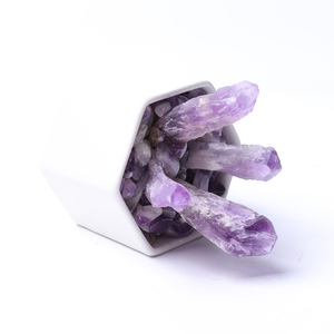 Jiejing-suministros de decoración de bonsái, punto de amatista de alta calidad, <span class=keywords><strong>piedras</strong></span> de caída en el interior - Product Image 2