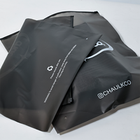 Sac à fermeture éclair noir givré en plastique imprimé de logo personnalisé Emballage de sac à fermeture éclair pour vêtements T-shirt maillot de bain