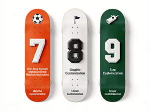Planches de <span class=keywords><strong>skateboard</strong></span> en érable canadien 7 plis sur le thème du football, avec un graphisme audacieux et accrocheur qui se démarque dans le <span class=keywords><strong>skatepark</strong></span> - Product Image 3