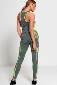 Combinaison de sport et de Yoga pour femmes, Legging sans couture, vêtements d'entraînement, grande taille - Product Image 4