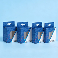 Boîte en carton personnalisée avec trou de suspension, emballage pour produits électroniques avec fenêtre, fabricant de boîtes cadeaux en carton OEM ODM