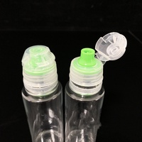 50ml 60ml 80ml 100ml PET Transparent Désinfectant pour les mains Bouteille avec pompe Joint pour petit poisson Médecine Appât Additif Distribution