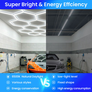 Lumières de Travail pour Lavage Auto, Inspection et Détailing, Éclairage de <span class=keywords><strong>Garage</strong></span> <span class=keywords><strong>LED</strong></span> en Nid d'Abeille Hexagonal, Lampes et Luminaires - Product Image 3