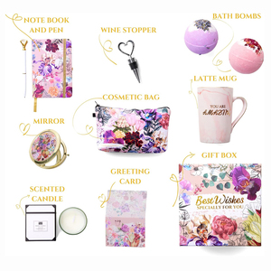 Conjunto de regalo de Navidad con diseño de flores de nuevo estilo promocional <span class=keywords><strong>para</strong></span> amante, novia, esposa, mamá, cestas de regalo de spa de cumpleaños personalizadas <span class=keywords><strong>para</strong></span> mujer - Product Image 5