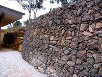 Vente en gros de gabions galvanisés en treillis métallique, facilement assemblables, pour murs de soutènement et protection contre les chutes de pierres, modélisation 3D