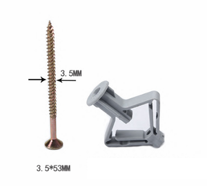 Grey пластиковый нейлоновый настенный штекер с бабочкой - Product Image 5