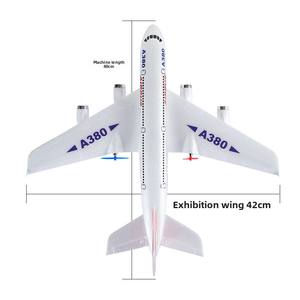 <span class=keywords><strong>Avión</strong></span> RC A380, Planeador con Control Remoto 2.4G, Modelo <span class=keywords><strong>de</strong></span> <span class=keywords><strong>Avión</strong></span> <span class=keywords><strong>de</strong></span> <span class=keywords><strong>Pasajeros</strong></span>, Juguete Infantil para Exteriores, <span class=keywords><strong>Avión</strong></span> RC <span class=keywords><strong>de</strong></span> Ala Fija <span class=keywords><strong>de</strong></span> Plástico, Baterías, 100m - Product Image 2