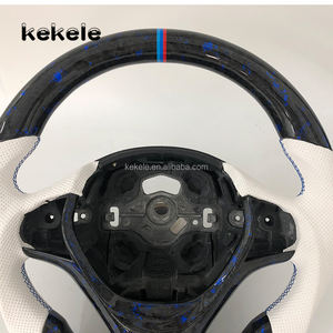 <span class=keywords><strong>Volant</strong></span> en carbone forgé bleu, personnalisation possible pour <span class=keywords><strong>BMW</strong></span> <span class=keywords><strong>E30</strong></span> E39 E60 E90 E92 E70 E84 E85 E89 M3 M4 2008-2011 - Product Image 2