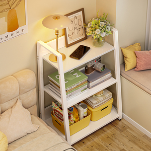 Juego de mesita de noche de acero moderno de 3 capas para estantería de dormitorio y colocación de objetos mesita de noche minimalista - Product Image 1