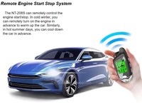 Alarme de voiture télécommandée bidirectionnelle avec démarrage/arrêt, démarrage par bouton-poussoir, entrée sans clé, système de sécurité 12V pour voitures