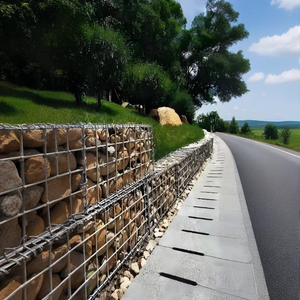 Cages en gabions pour murs de soutènement, en acier galvanisé, jardinière d'intimité, 129,9 x 11,8 x 19,7 pouces, panier en fil de fer pour jardin, clôture en <span class=keywords><strong>pierre</strong></span> - Product Image 3