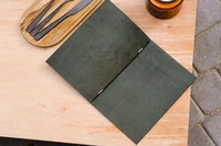Porte-menu en cuir italien gaufré A4A5 pour restaurant