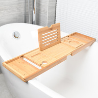 Organisateur de baignoire en bambou écologique, plateau de spa universel extensible, table de bain multifonctionnelle pour hôtels