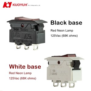 Interruptor de Sobrecarga LED Dos en Uno para Regleta de Enchufes, Serie 94N de KUOYUH, Producto Nuevo - Product Image 3