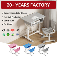 V65-DLPN05 Mobilier de classe réglable, ensemble de tables et de chaises pour l'école primaire