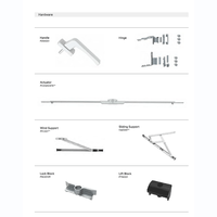 Fenêtre à battant en PVC à économie d'énergie, double vitrage isolant thermiquement, insonorisée, moderne, pour appartement, salle de bain, certifiée Energy Star