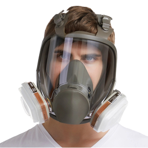 <span class=keywords><strong>Respirador</strong></span> de Cara Completa con Filtros P100 <span class=keywords><strong>para</strong></span> Soldadura, <span class=keywords><strong>Pintura</strong></span>, Trabajos en Madera, Máscara Antipolvo y Antigás - Product Image 3