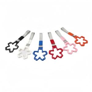 Brillant JDM fleur Style main tirer anneau universel <span class=keywords><strong>voiture</strong></span> extérieur <span class=keywords><strong>antistatique</strong></span> avertissement <span class=keywords><strong>sangle</strong></span> pour pare-chocs moyeu décoration - Product Image 1