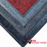 Tapis de porte moderne en nylon doux teint en fil, extra épais, imperméable, lavable en machine, avec dos antidérapant en caoutchouc, pour usage extérieur et domestique