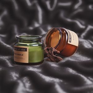 Scented Candle <b>Soy</b> <b>Wax</b> Glass Jar Minimalist Design Christmas Gift Floral Plant Fragrance - Product Image 1
