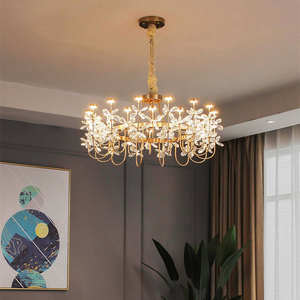 New Design Romantic Bedroom Home Designer Luxury Nordic Modern butterfly Garland Crystal <b>Chandelier</b> - Product Image 1