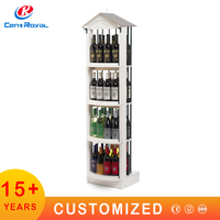 Centroyal OEM/ODM – Support de rangement pour bouteilles d'eau en métal, 5 gallons, 4 côtés, revêtement poudré, sur pied, couleur et taille personnalisables