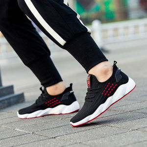 Venta caliente de suela suave Negro hombres zapatillas de deporte - Product Image 5
