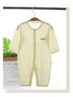 Pasgeboren Baby Rits Onesie Pyjama Jumpsuit Voor Baby Jongens Meisjes Bamboe Viscose Baby Romper