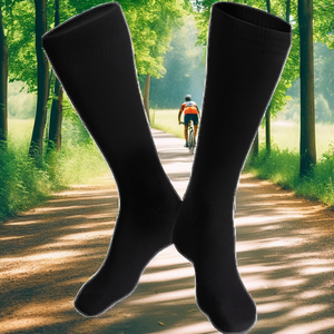 Bright Orange Knee High Sports <b>Socks</b> <b>Breathable</b> Knitted Non Slip Quick Dry Athletic <b>Socks</b> for Football Soccer - Product Image 2