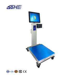 स्मार्ट प्लेटफॉर्म प्रिंट लेबल स्केल बड़ी बैटरी चल 0em विंडोज़/एंड्रॉइड सुपरमार्केट सॉर्टिंग सब्जियां वजन वाले स्केल - Product Image 3