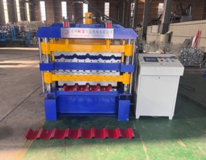 2024 Popular <strong>CNC</strong> Three Layer Roll <strong>Forming</strong> <strong>Machine</strong> Corrugated Zinc Roofing Sheet Metal Roof Making <strong>Machine</strong> <strong>Tile</strong> Making Machinery - Product Image 4